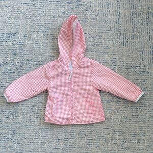 Pink Gingham Kids Raincoat